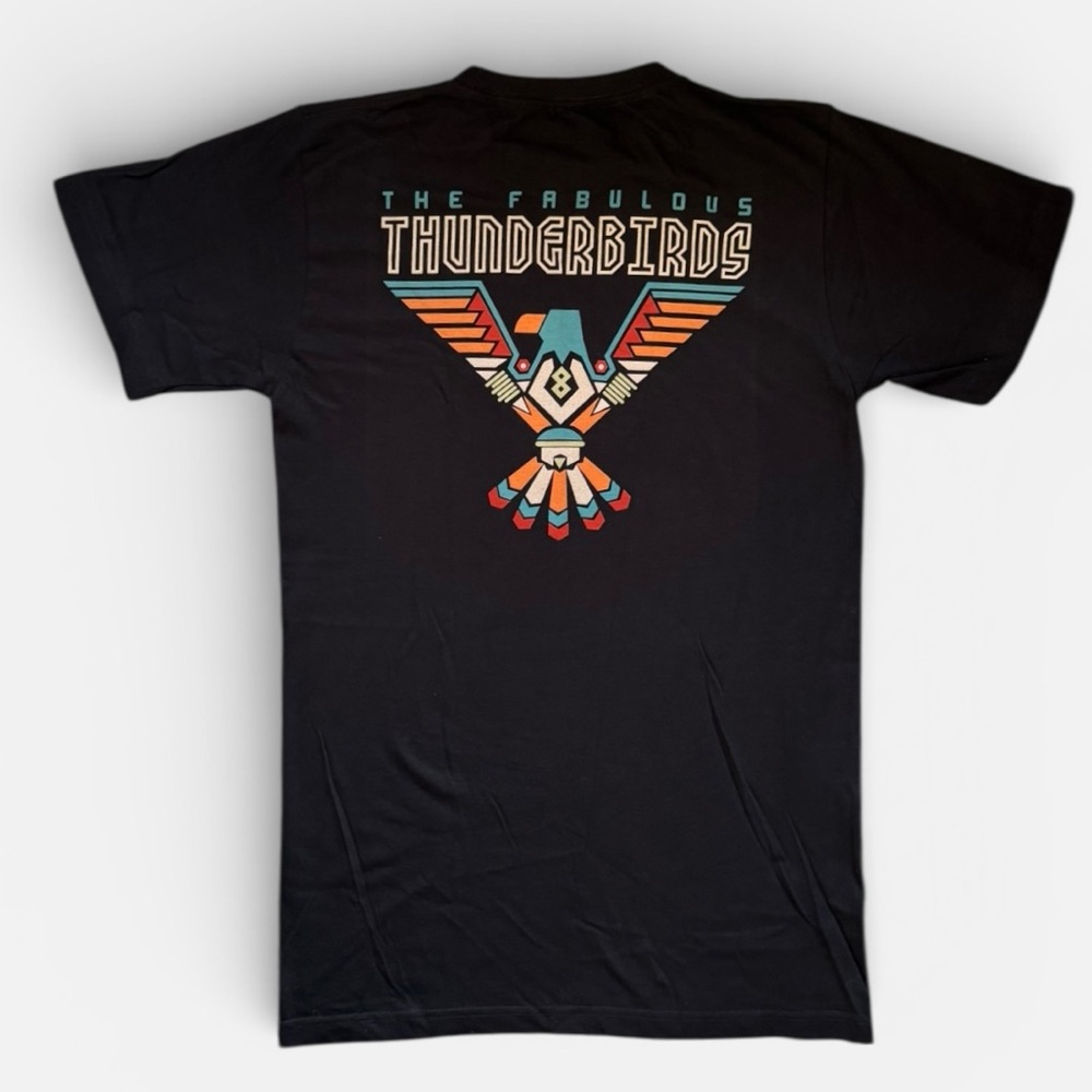 The Fabulous Thunderbirds Band Tee Black Graphic T-Shirt Small